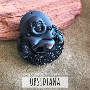 Colgante buda OBSIDIANA NEGRA