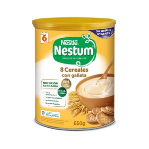 Papilla 8 cereales y galleta Nestlé Nestum 650 g