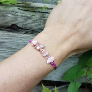 Pulsera de chips de RODOCROSITA