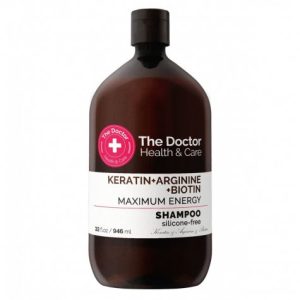 Champú nutritivo con Keratina, Arginina y Biotina Maximum Energy THE DOCTOR HEALTH & CARE 946ml