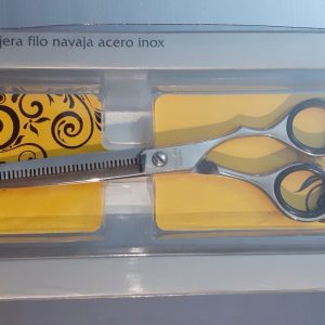 TIJERA DE ENTRESACAR FILO DE NAVAJA PROFESIONAL BRIZ